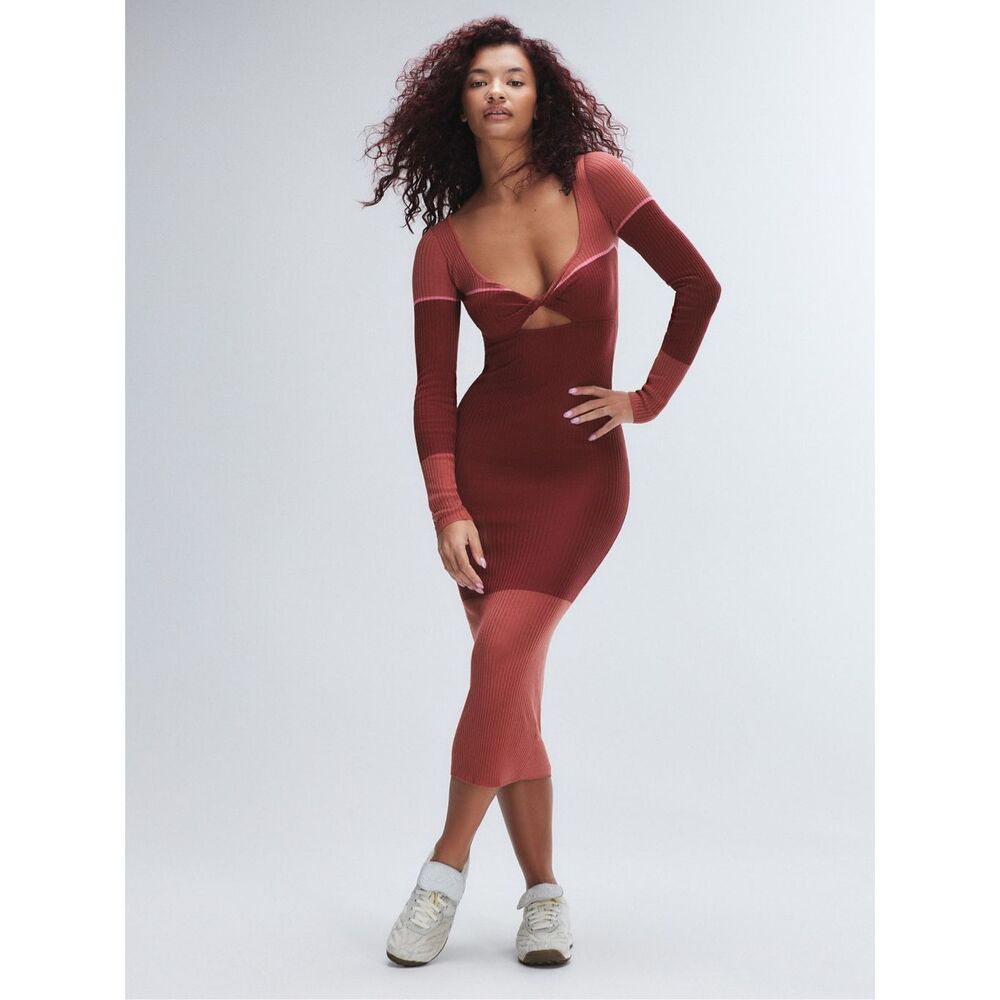 New Savage x Fenty Featherweight Knit Twist Long Sleeve Size S